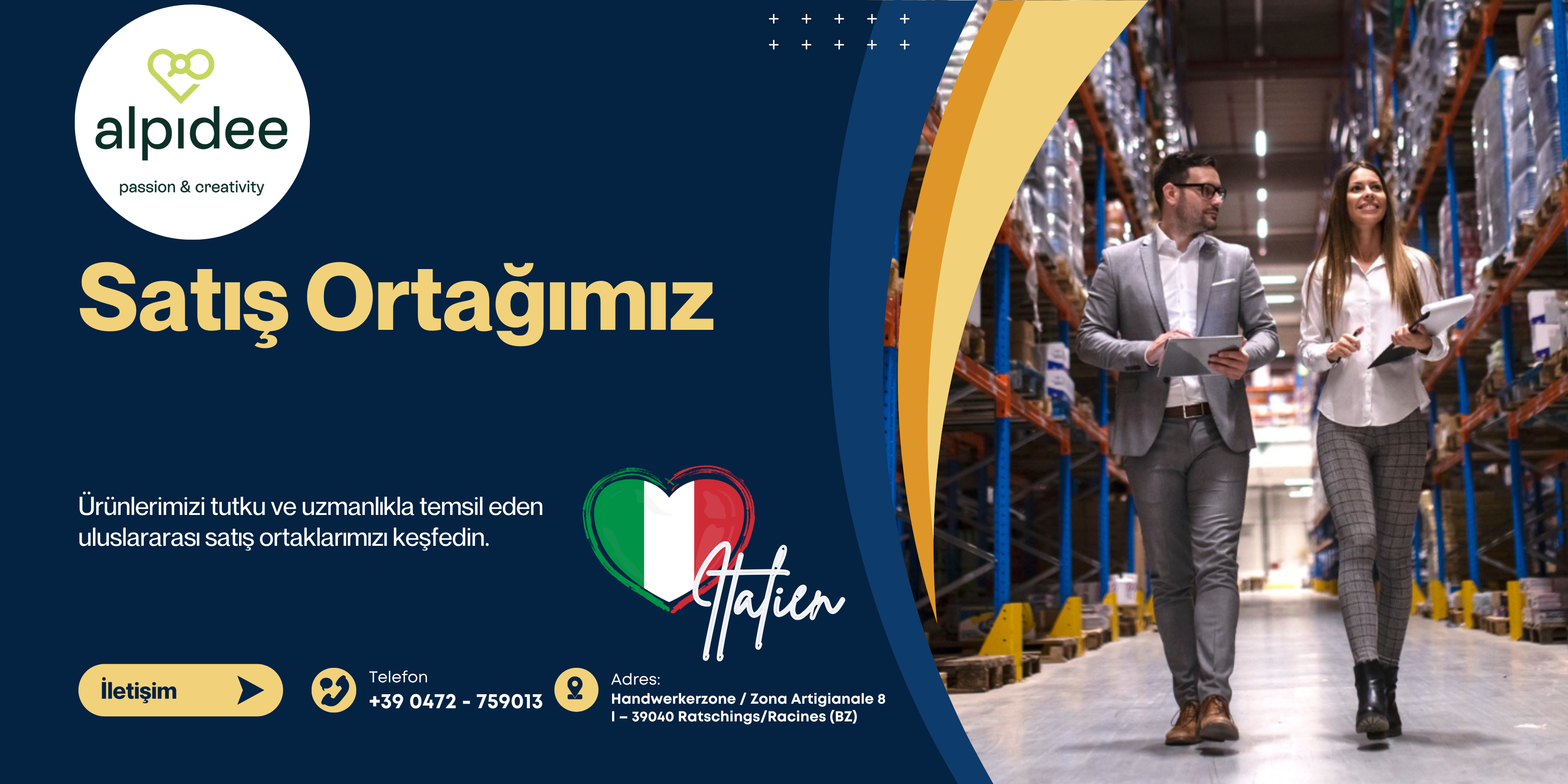 Alpidee – İtalya distribütör ortağı