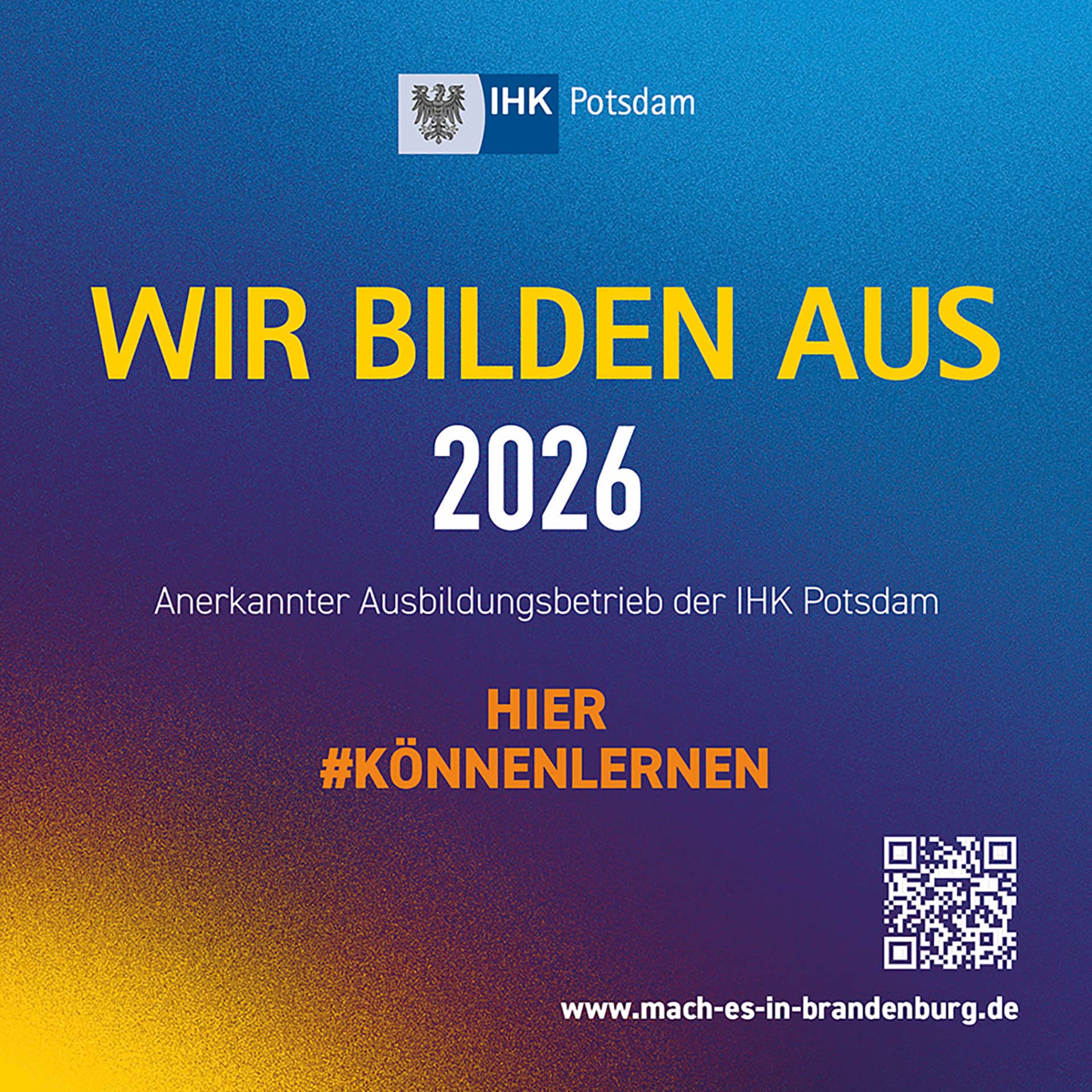 Wir bilden aus 2026